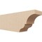 Ekena Millwork 4in. W x 6in. H x 16in. L Asheboro Woodgrain TimberThane Rafter Tail, Primed Tan RFTUR04X06X16ASHRCPR - alternate 1